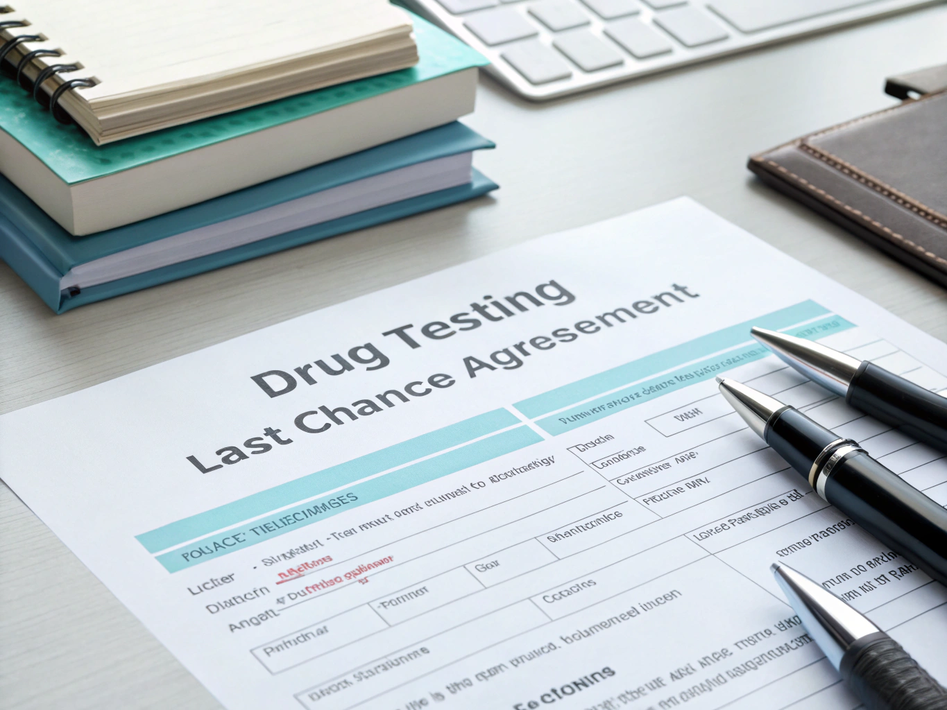 Drug Testing Last Chance Agreement