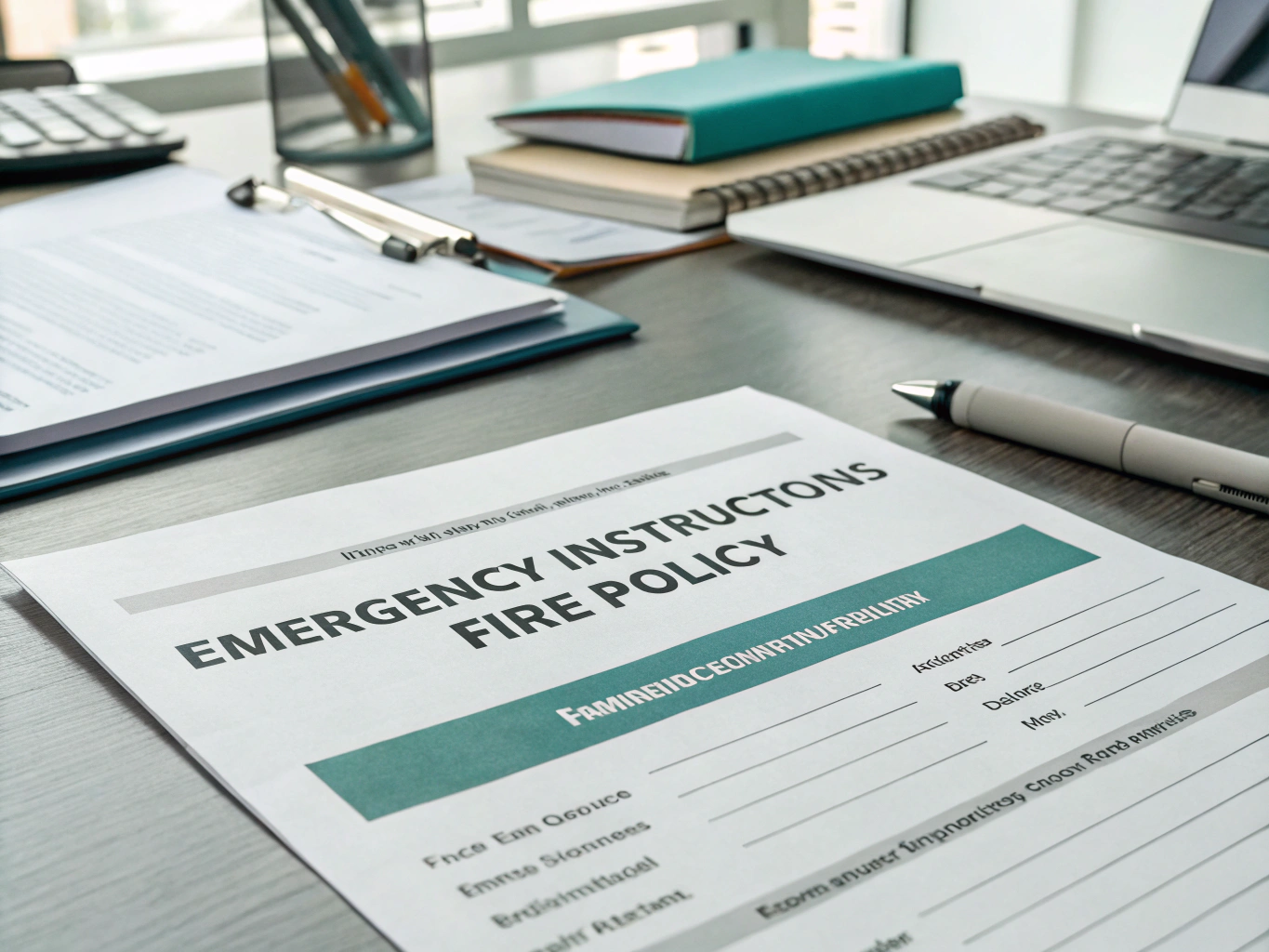 Emergency Instructions Fire Policy