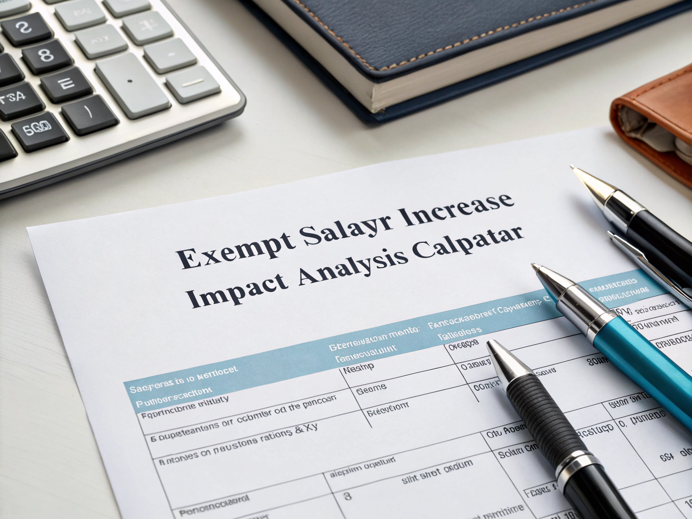 Exempt Salary Increase Impact Analysis Calculator