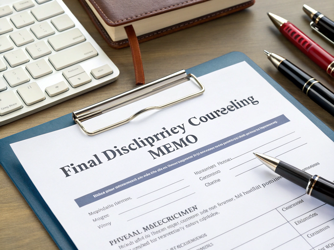 Final Disciplinary Counseling Memo