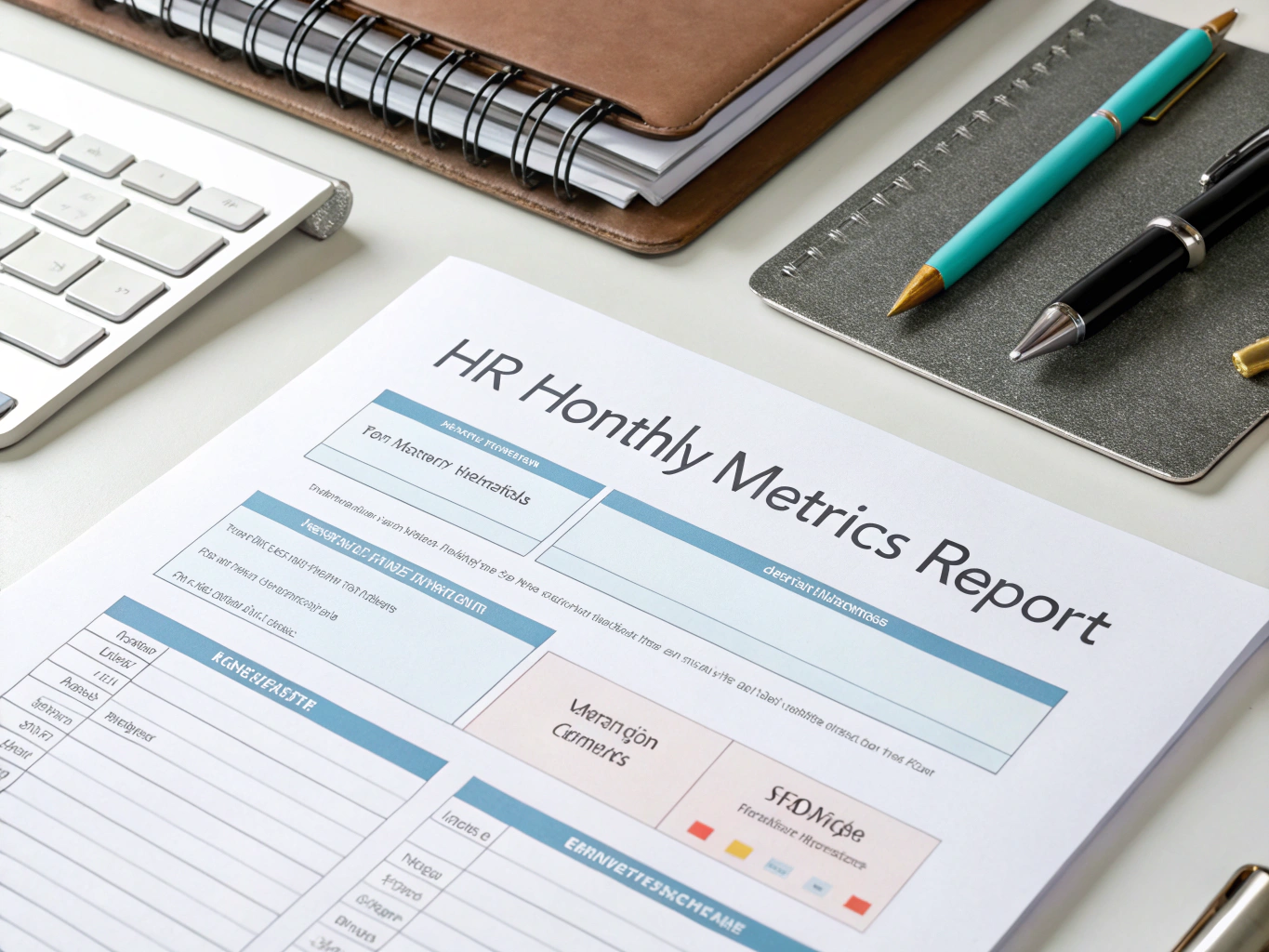 Hr Department Monthly Metrics Report