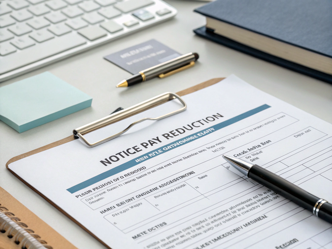 Notice Pay Reduction To Employees