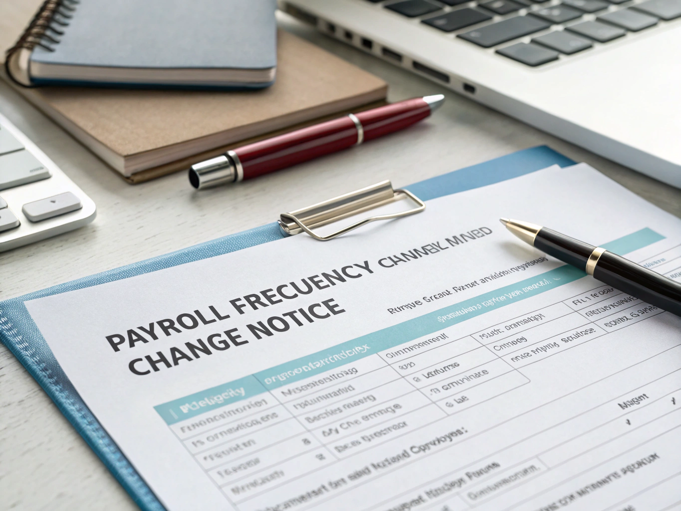 Payroll Frequency Change Notice