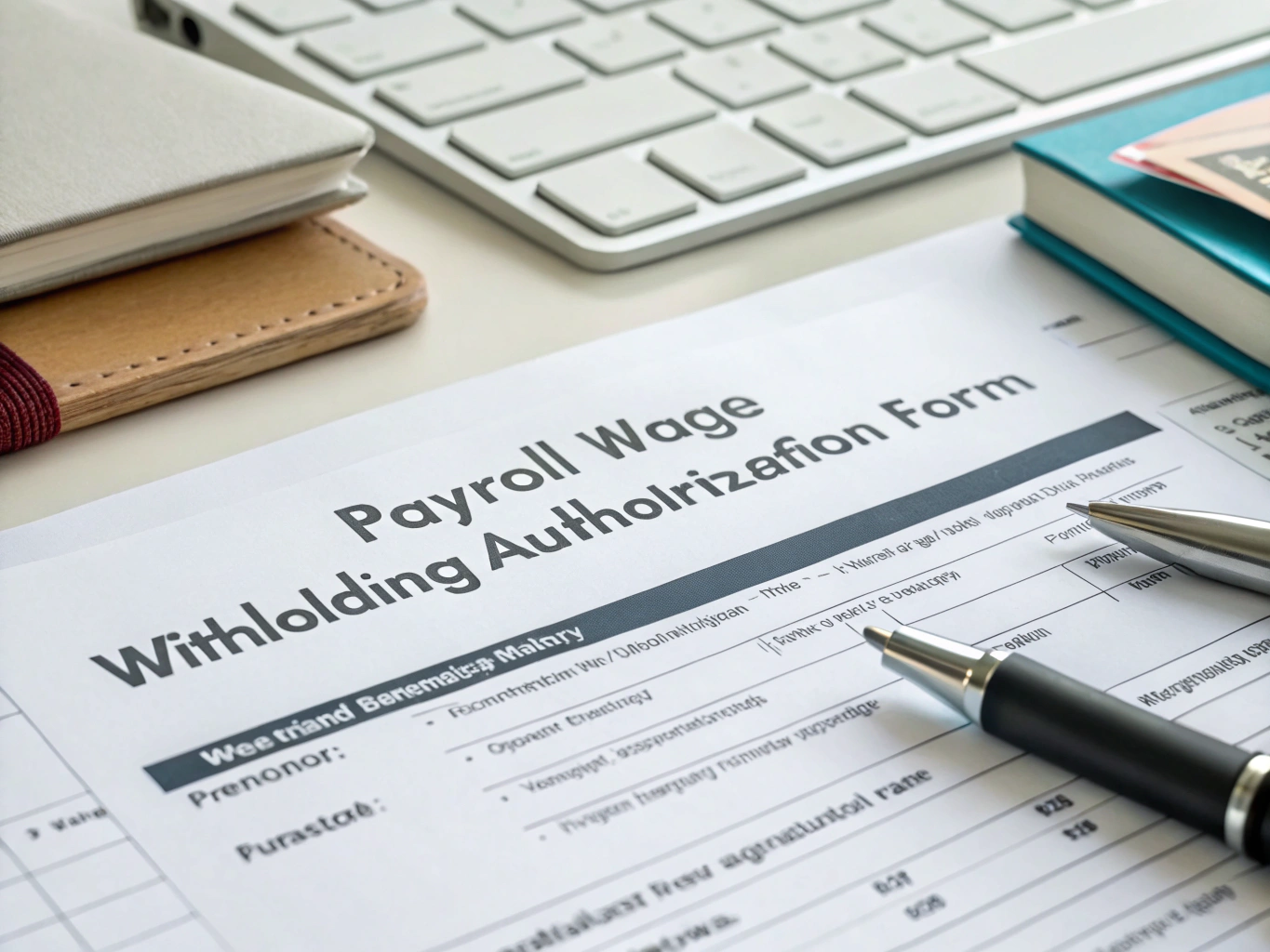 Payroll Wage Withholding Authorization