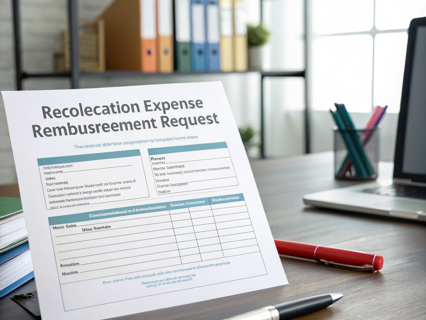 Relocation Expense Reimbursement Request Spreadsheet