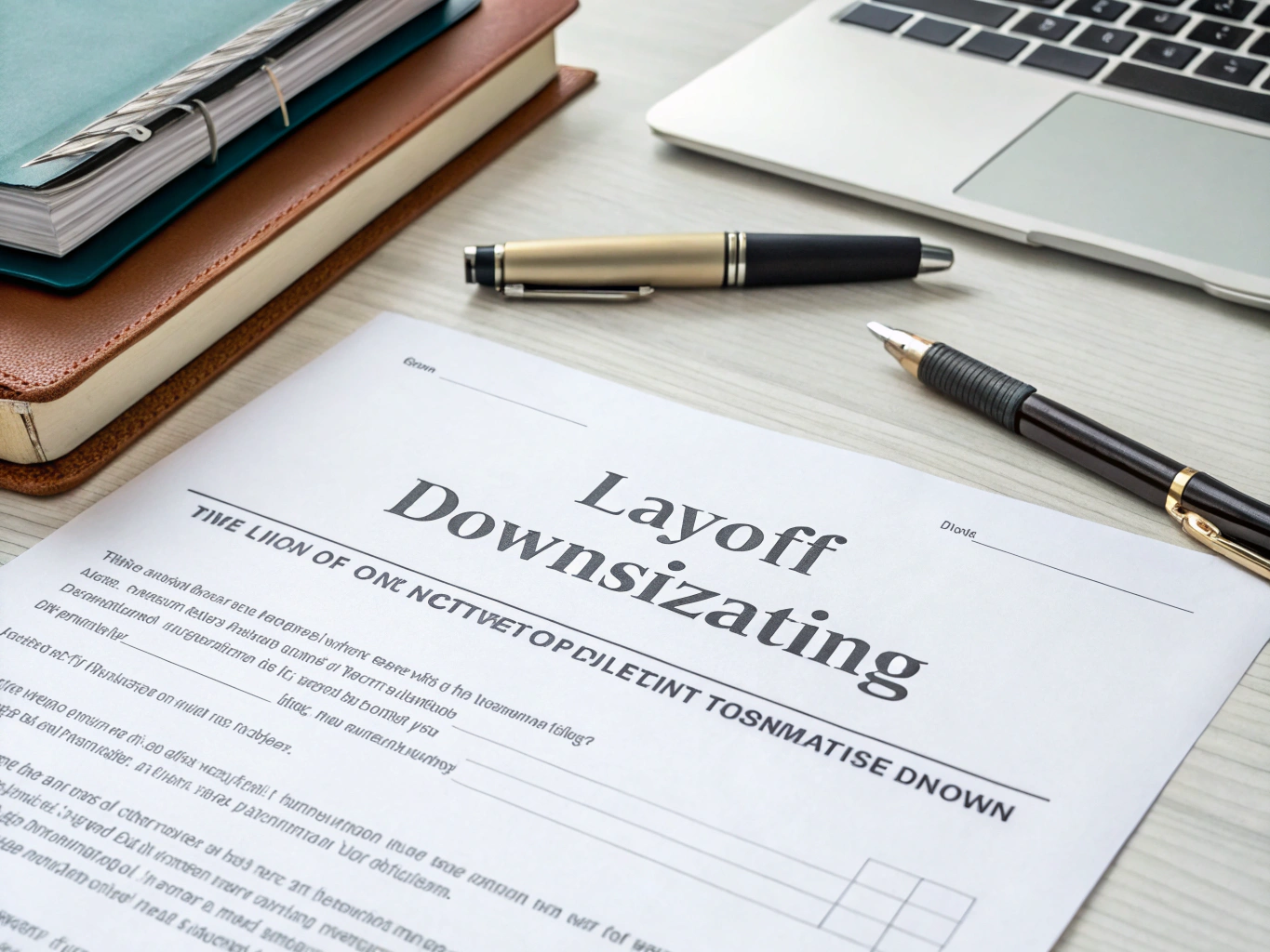 Termination Letter Layoff And Or Downsizing