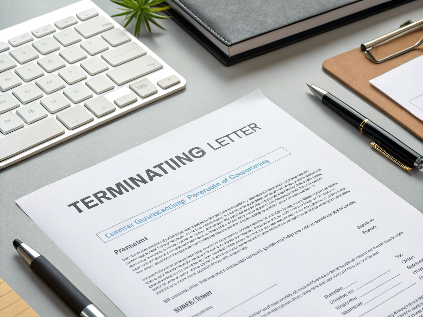 Termination Warn Letter To Government Officials