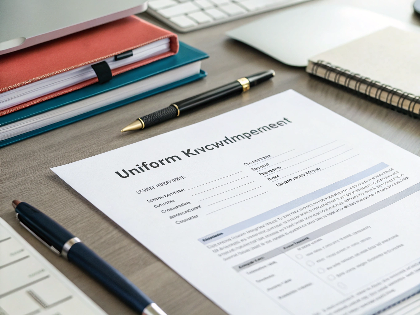 Uniform Receipt Acknowledgement